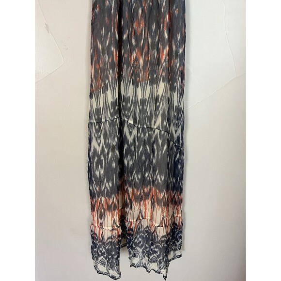 Joie 100% Silk Chiffon Spaghetti Strap Maxi Dress, Red, White & Blue,‎ Size M - Picture 4 of 14